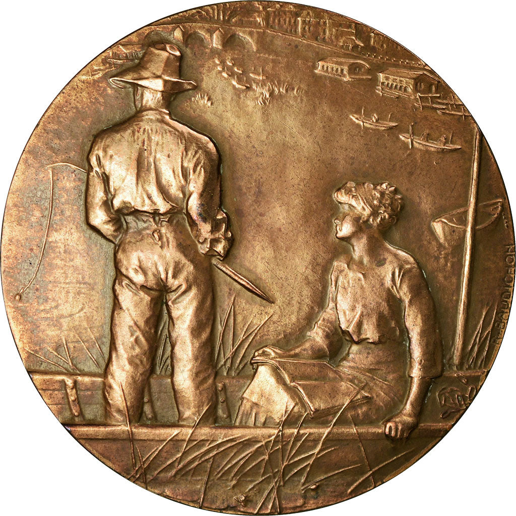 Frankreich, Medaille, Fédération de Pêche du Pas-de-Calais, 1976, Baudichon