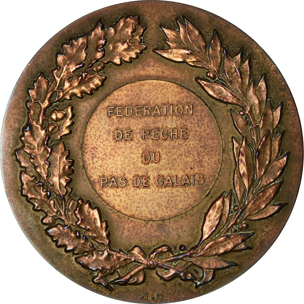 Frankreich, Medaille, Fédération de Pêche du Pas-de-Calais, 1976, Baudichon