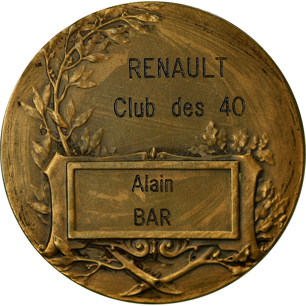 France, Médaille, Automobile, Renault, Club des 40, Vernon, SPL, Bronze