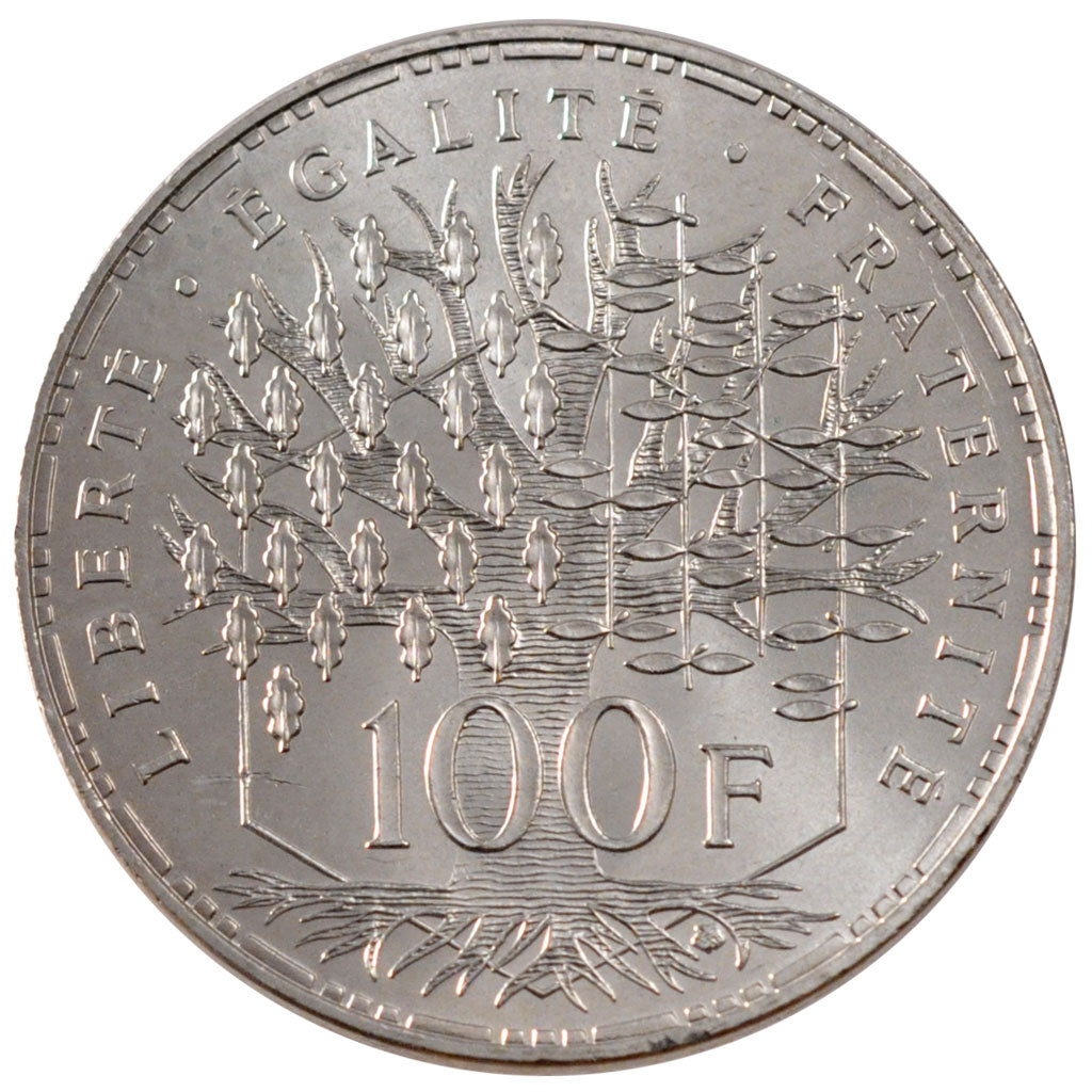 FRANCE, Panthéon, 100 Francs, 1986, Paris, KM #951.1, MS(60-62), Silver, Gadoury