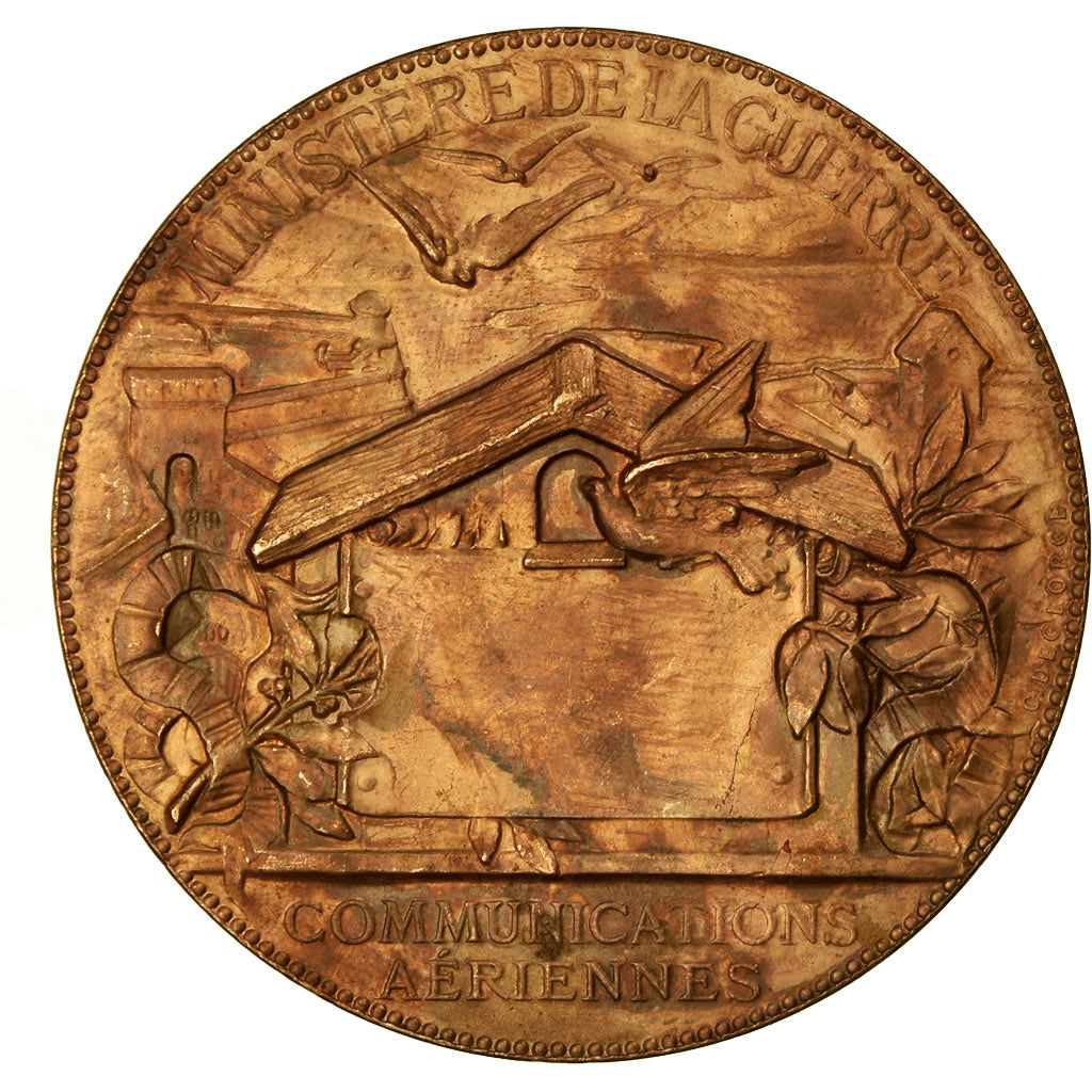 Francia, medalla, Ministère de la Guerre, Communications aériennes, 1870-1871