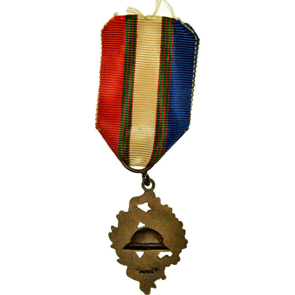 France, Union Nationale des Combattants, Medal, Very Good Quality, Bronze, 33