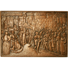France, Médaille, Octroi de la Charte des Drapiers à Roubaix, 1985, David