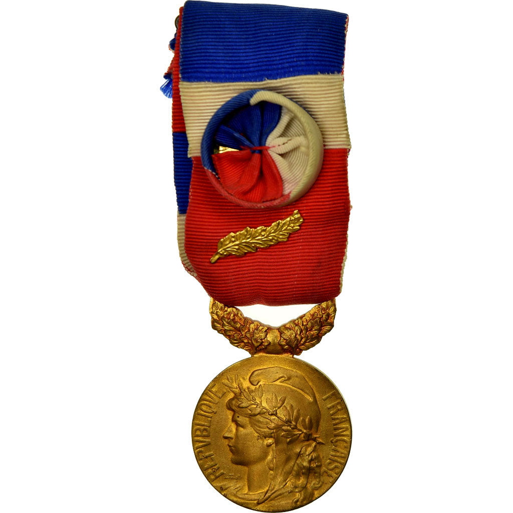 France, Médaille d'honneur du travail, Medal, Excellent Quality, Mattei, Gilt