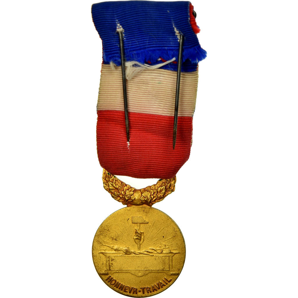 France, Médaille d'honneur du travail, Medal, Excellent Quality, Mattei, Gilt