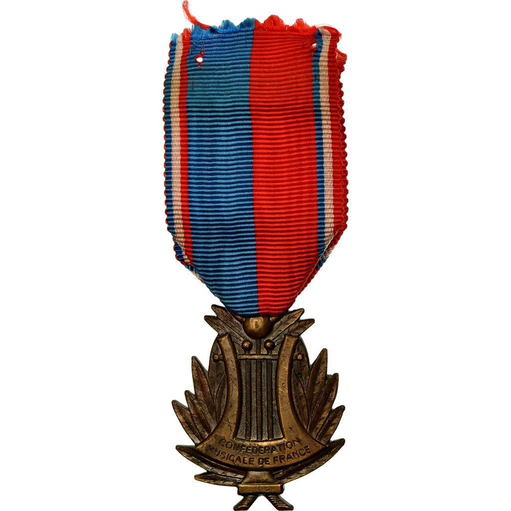 France, Confédération Musicale de France, Medal, Excellent Quality, Bronze, 38