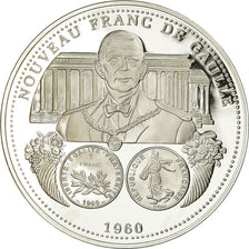 France, Medal, Nouveau Franc De Gaulle, MS(65-70), Silver