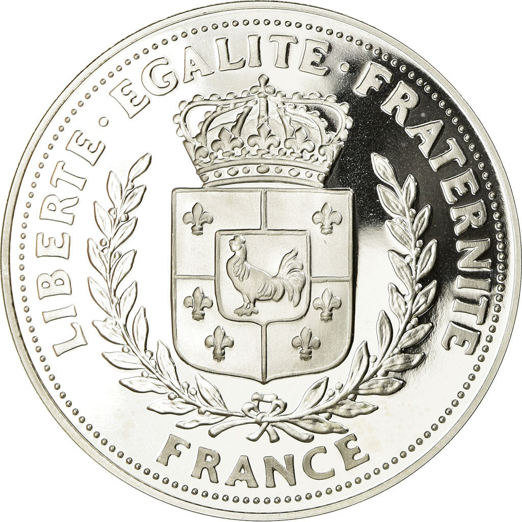 Francia, medalla, Nouveau Franc De Gaulle, FDC, Plata