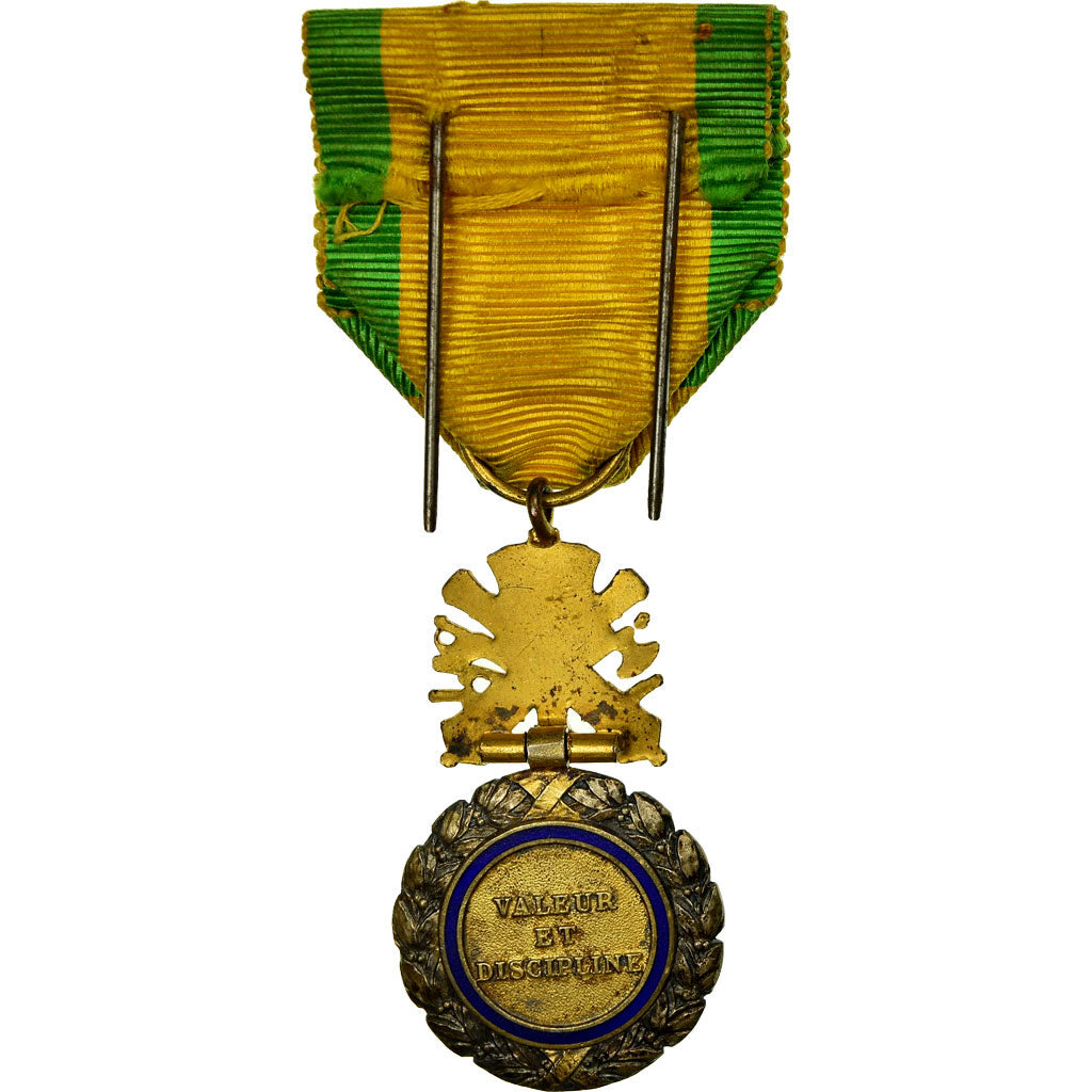 Francia, Troisième République, Valeur et Discipline, medalla, 1870, Muy buen