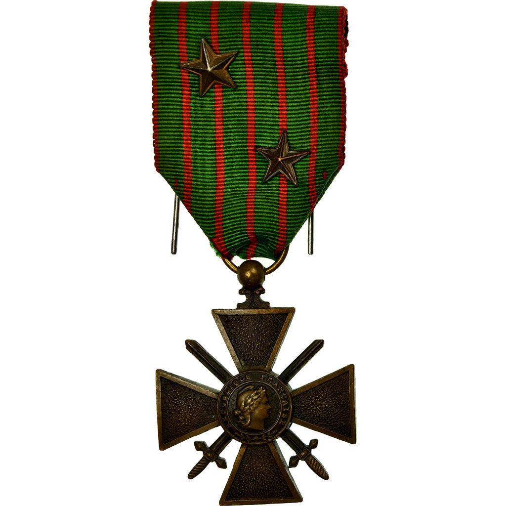 Frankrijk, Croix de Guerre, 2 Etoiles, Medaille, 1914-1916, Excellent Quality