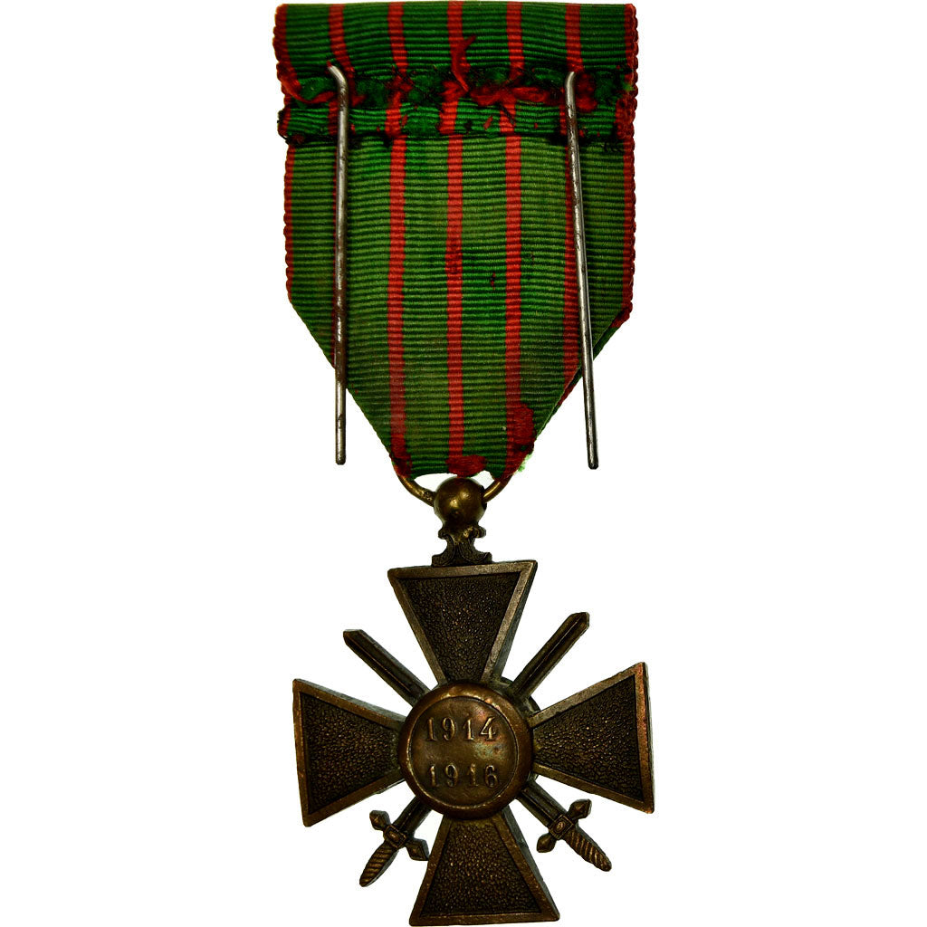 Frankrijk, Croix de Guerre, 2 Etoiles, Medaille, 1914-1916, Excellent Quality