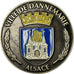 France, Medal, Ville de Dannemarie, Alsace, MS(60-62), Silvered bronze