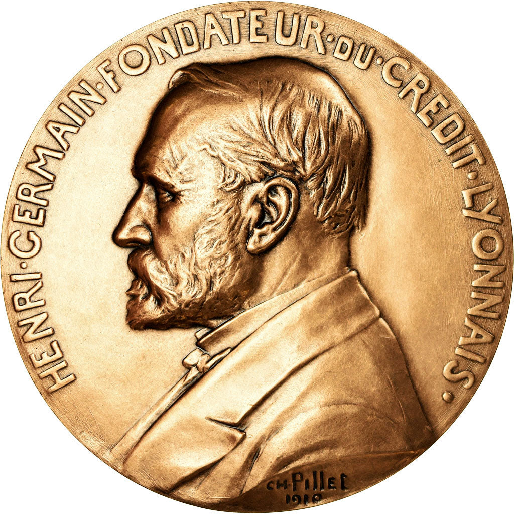 Francia, medaglia, Henri Germain, Fondateur du Crédit Lyonnais, Pillet, SPL+