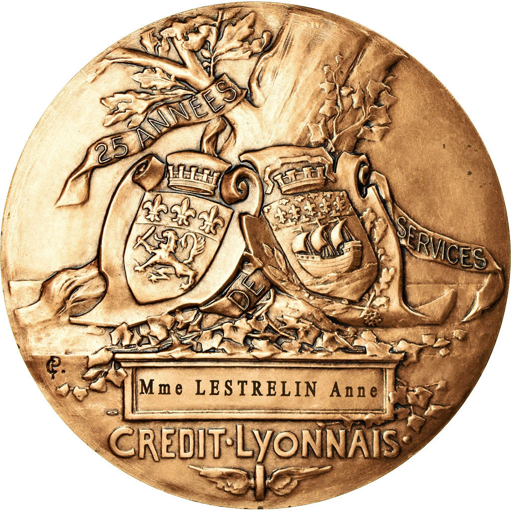 Francia, medaglia, Henri Germain, Fondateur du Crédit Lyonnais, Pillet, SPL+