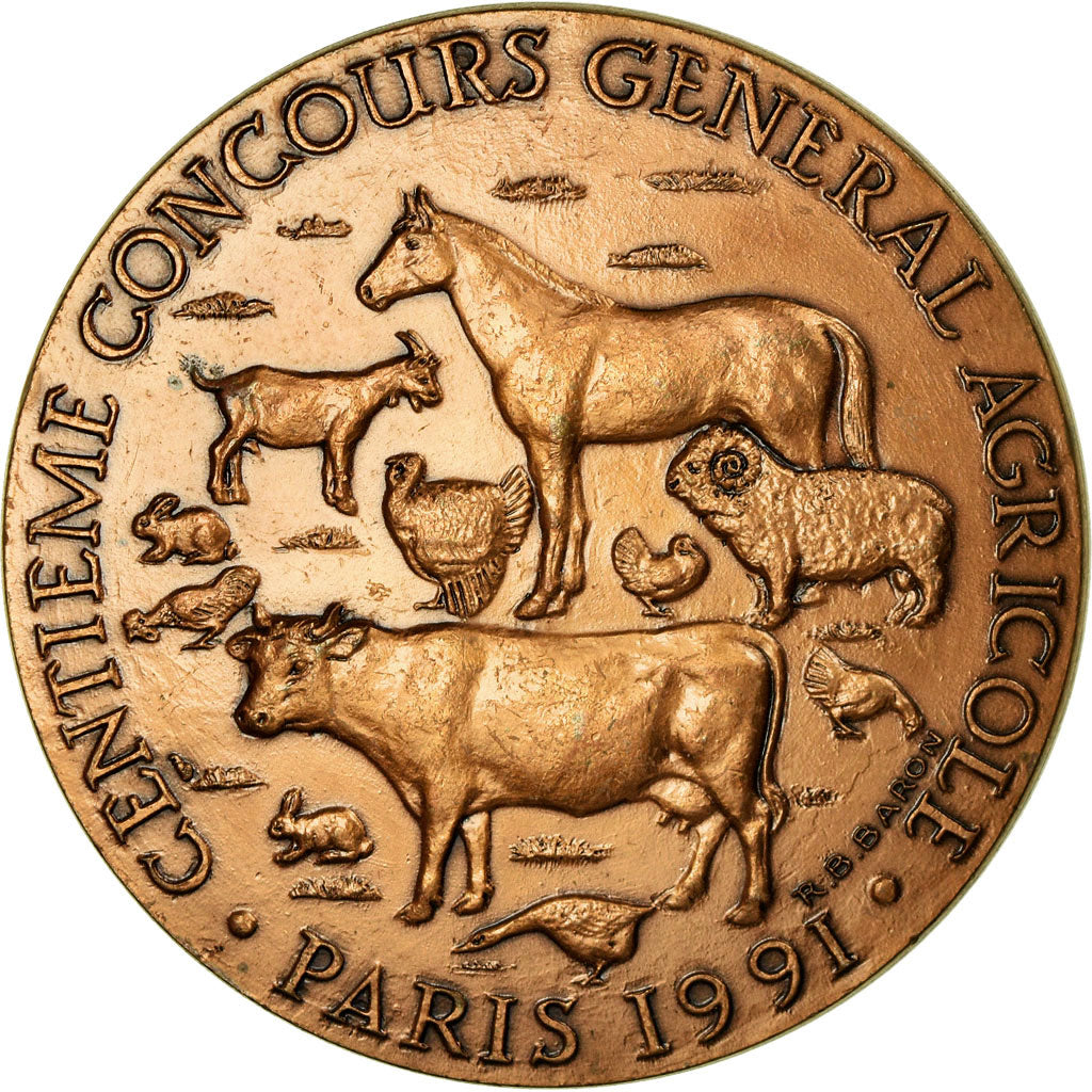 Frankreich, Medaille, 100ème Concours Général Agricole, Paris, 1991, Baron