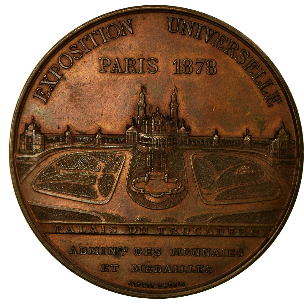 France, Medal, Exposition Universelle de Paris, Trocadéro, 1878, Oudiné