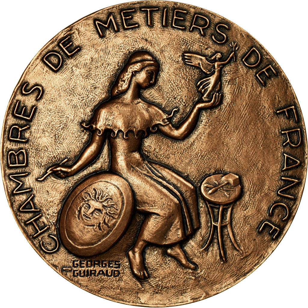 France, Medal, Chambre de métiers de France, Guiraud, MS(63), Bronze