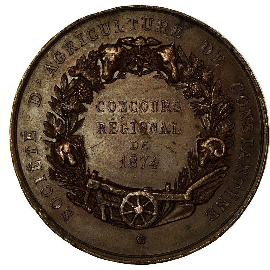 Argélia, Medal, Concours Général Agricole de Constantine, 1874, Lagrange