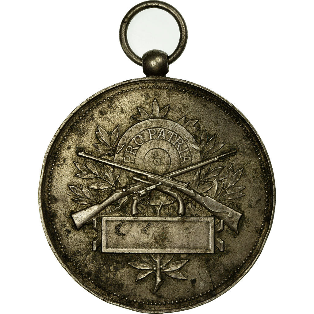 Algeria, Médaille, Société de tir d'Alger, TTB+, Silvered bronze