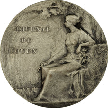 France, Médaille, Journal de Normandie, Rouen, Baudichon, SPL, Silvered bronze