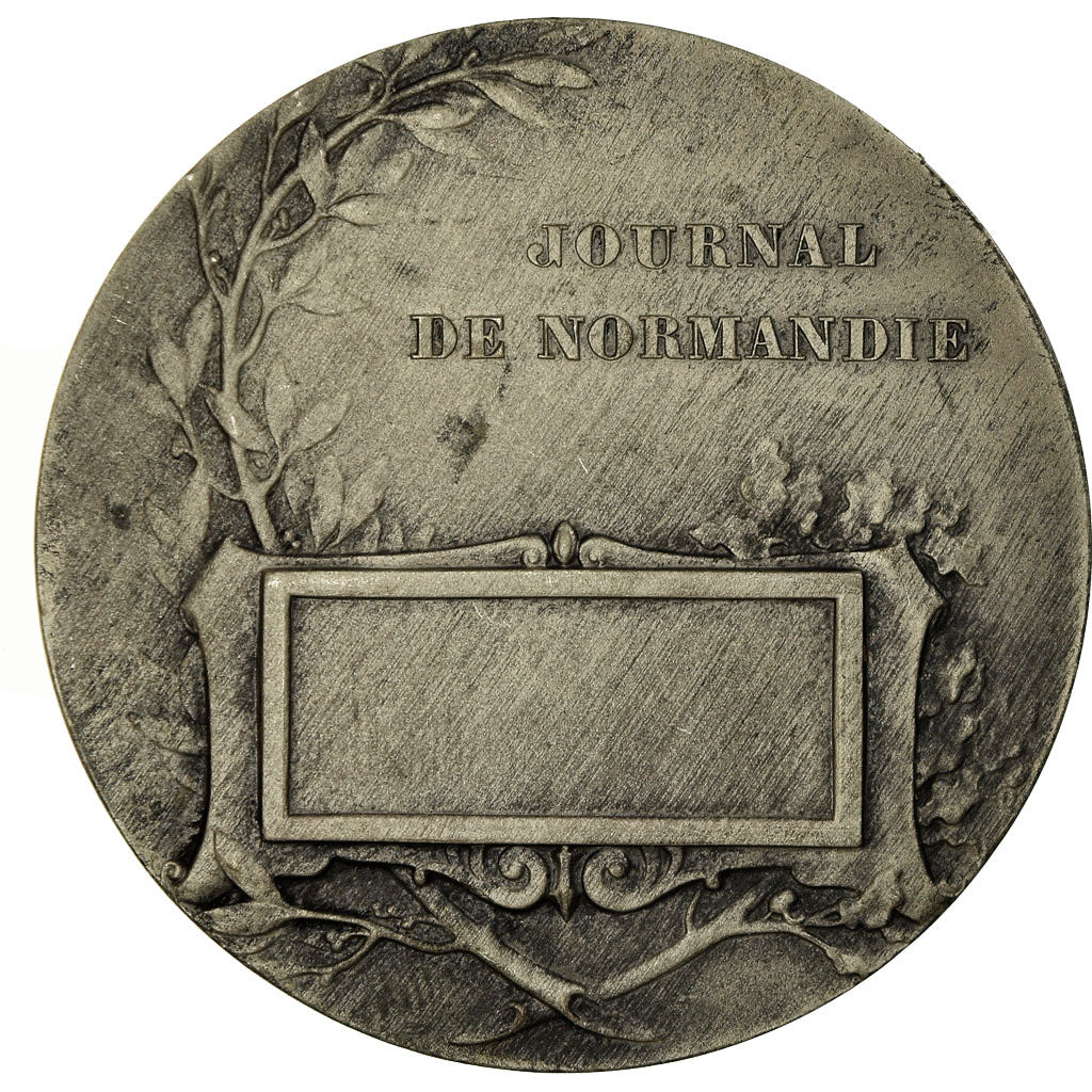 France, Médaille, Journal de Normandie, Rouen, Baudichon, SPL, Silvered bronze