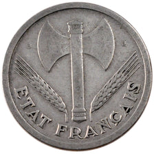 Coin, France, Bazor, 2 Francs, 1943, Beaumont le Roger, EF(40-45), Aluminum