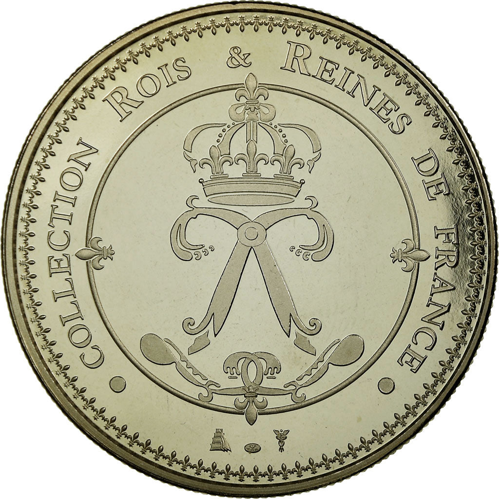 França, Medal, Les rois de France, Louis XIV, MS(65-70), Cobre-níquel