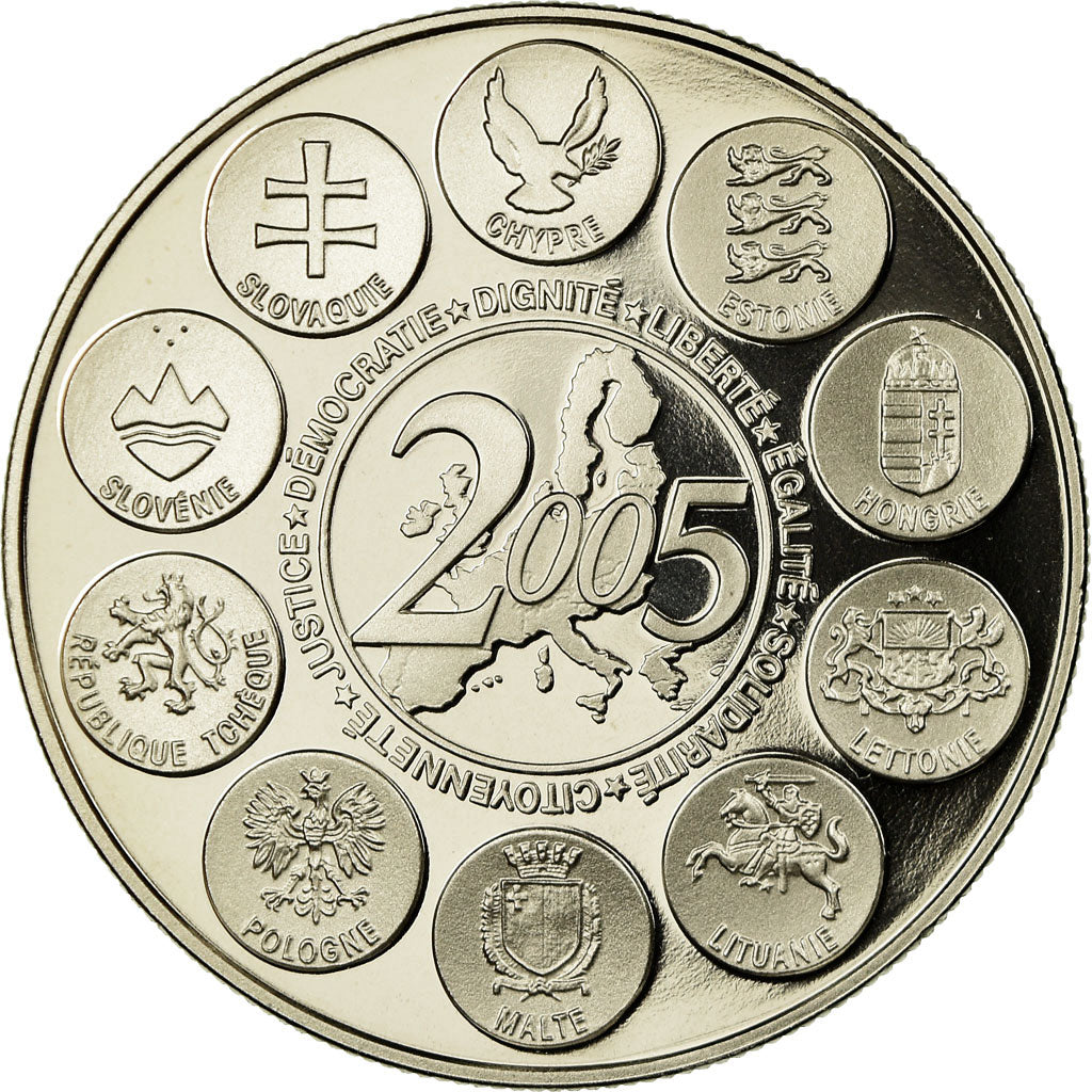 France, Medal, la Constitution Européenne, MS(65-70), Copper-nickel