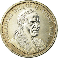 Vaticano, medaglia, Les Voyages de Jean-Paul II, Lourdes, 1983, FDC, Argento