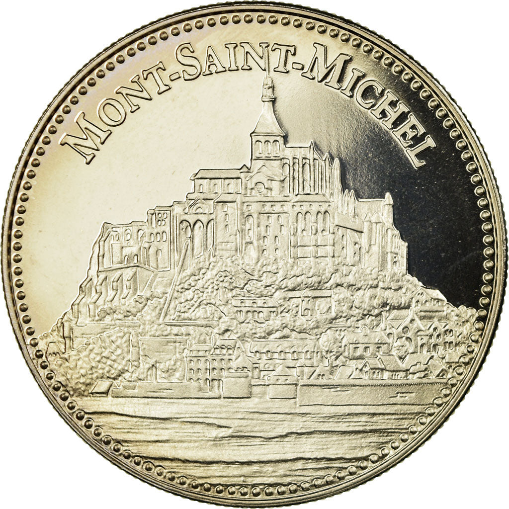 Francia, medalla, Le Mont Saint-Michel, FDC, Cobre - níquel