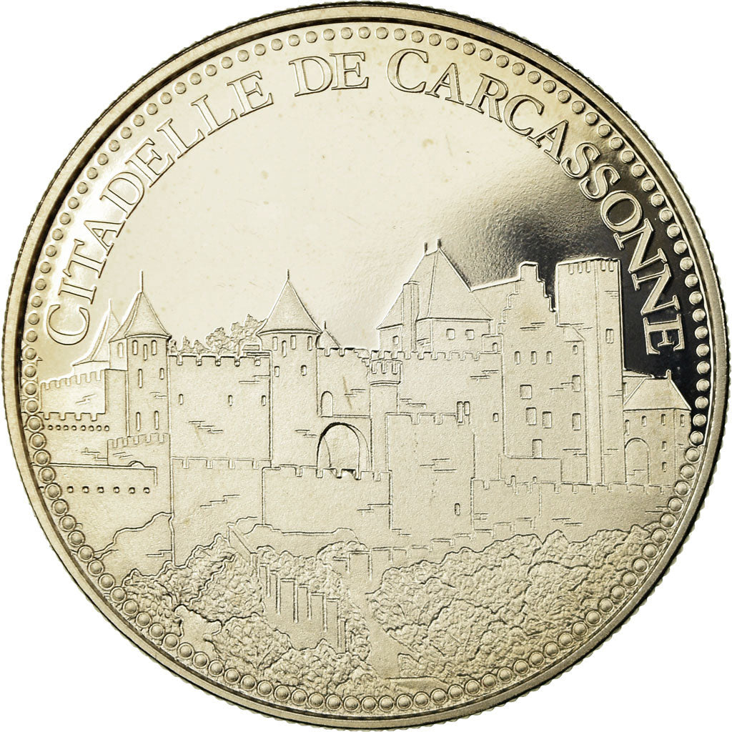 France, Medal, La Citadelle de Carcassonne, MS(65-70), Copper-nickel