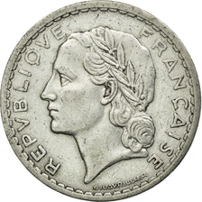 Moneta, Francja, Lavrillier, 5 Francs, 1945, Castelsarrasin, EF(40-45)