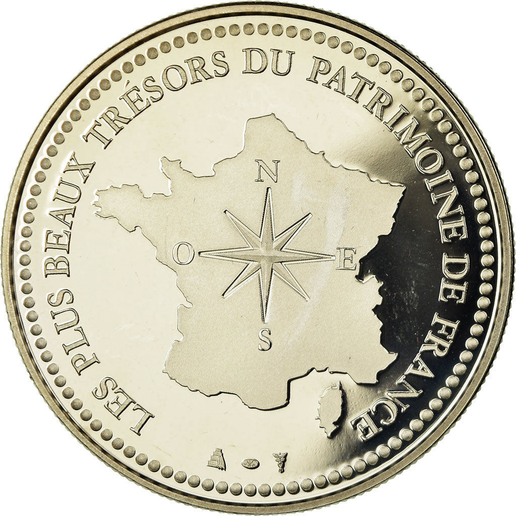 France, Médaille, 76/ Cathédrale Notre-Dame - Rouen, FDC, Copper-nickel