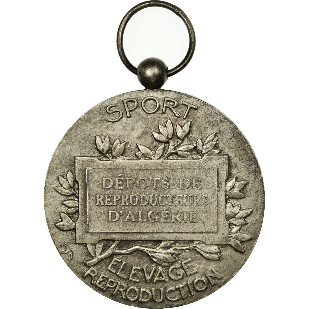 Algeria, Medal, Chevaux, Dépôts de Reproducteurs D'Algérie, Bouchard, MS(63)
