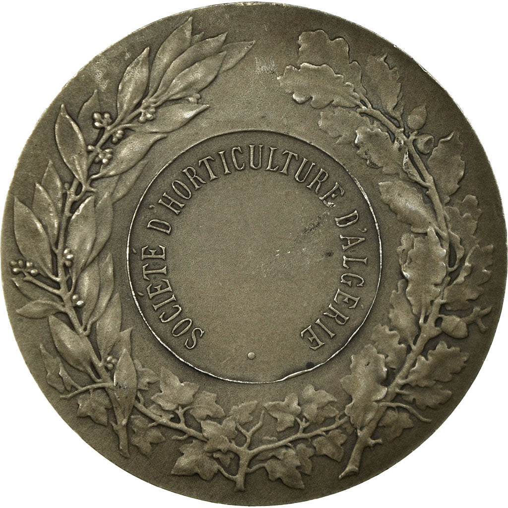 Algeria, Medal, Société d'Horticulture d'Alger, O.Roty, MS(63), Silver