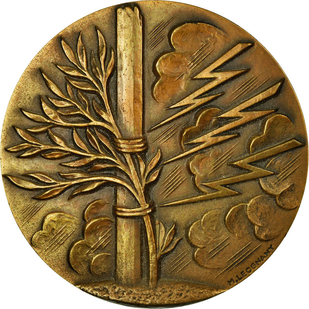 France, Medal, Mutuelle Générale de la Sureté Nationale, 1970, Leognany