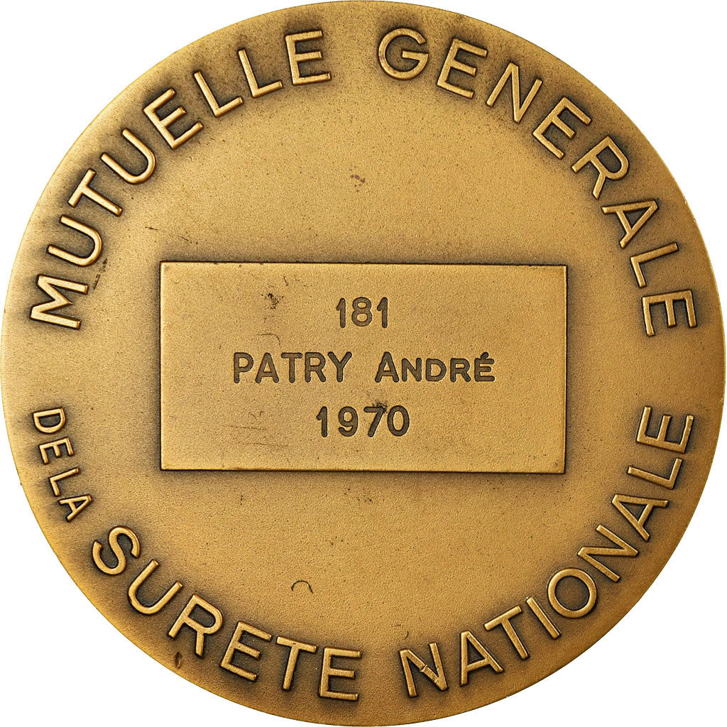 France, Medal, Mutuelle Générale de la Sureté Nationale, 1970, Leognany