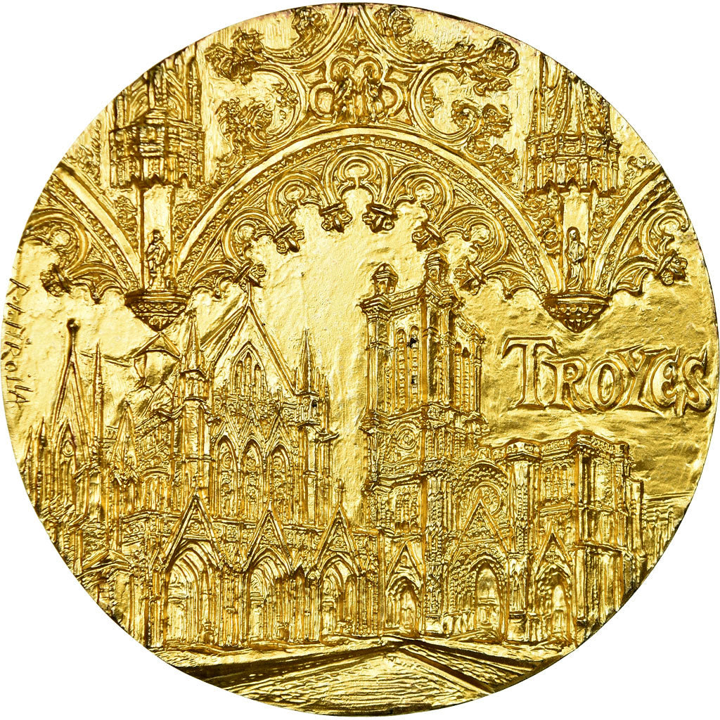 France, Medal, Troyes, 1979, Irolla, MS(64), Vermeil