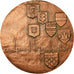 France, Medal, Région Pas-de-Calais, 1976, MS(63), Copper