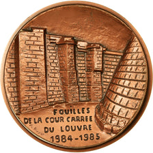 Frankreich, Medaille, Fouilles de la Cour Carrée du Louvres, 1985, Le Ruyer