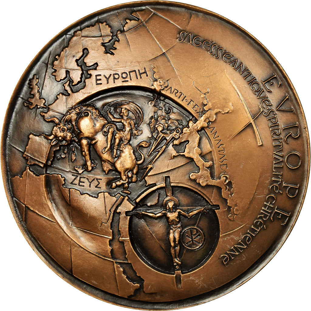 France, Medal, Promotion de l'Europe, Vers l'Humanisme Européen, 1968