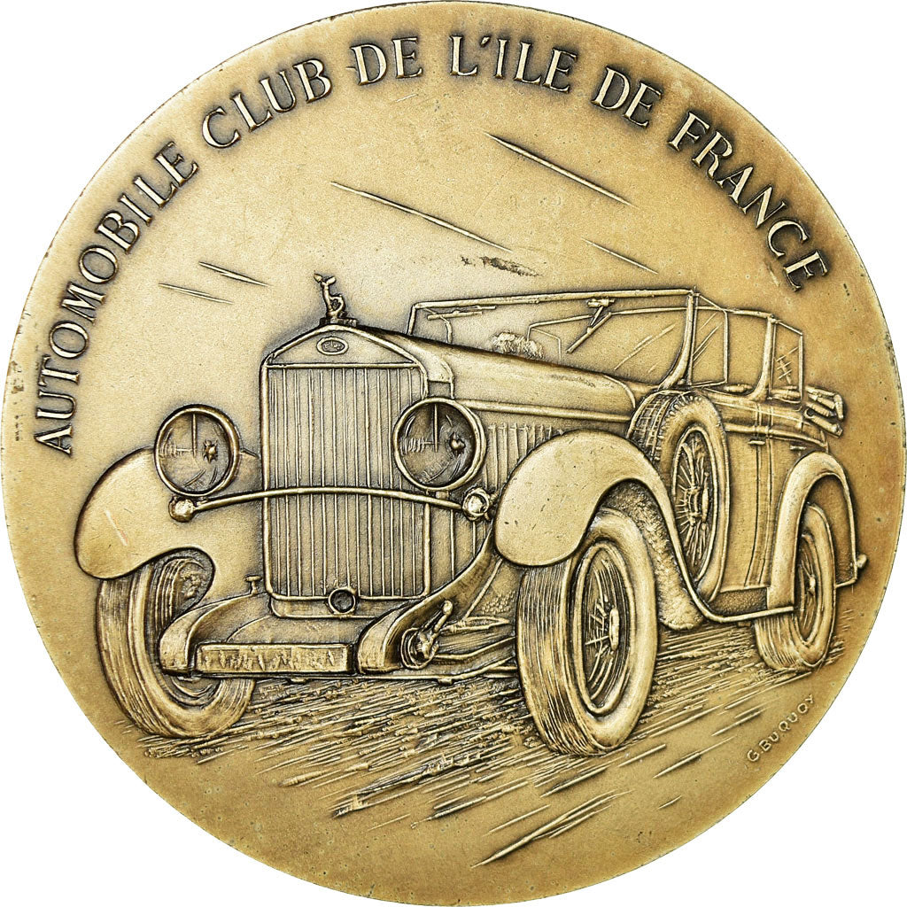 France, Medal, Automobile Club de l'Ile de France, 1987, Buquoy, MS(60-62)