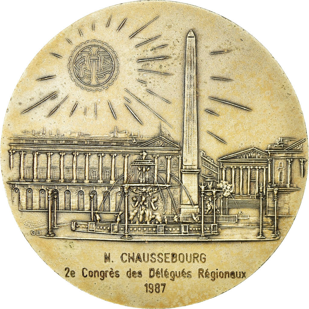 France, Medal, Automobile Club de l'Ile de France, 1987, Buquoy, MS(60-62)