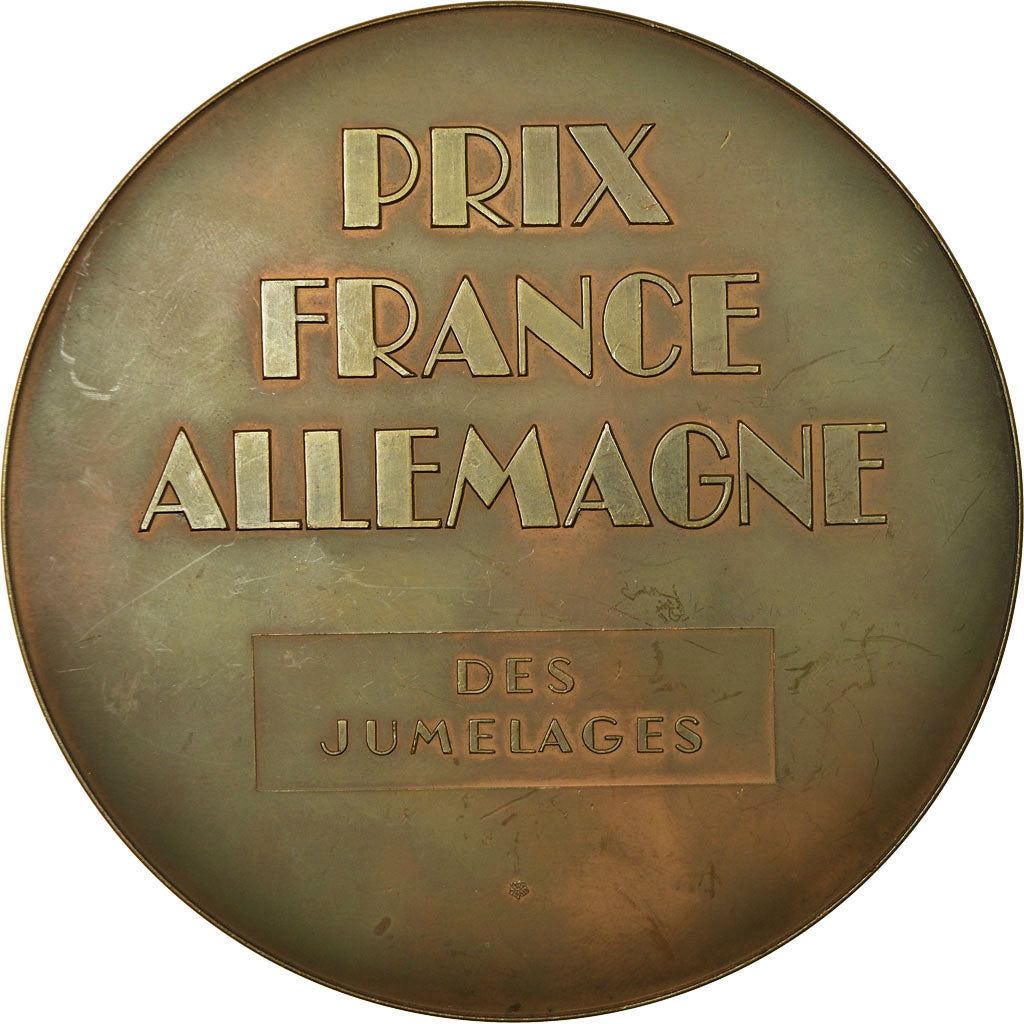 France, Medal, Prix France-Allemagne, jumelages, paix, 1991, Galtié, MS(63)