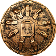 France, Medal, Le Parlement Européen, 1979, De Jaeger, MS(63), Bronze