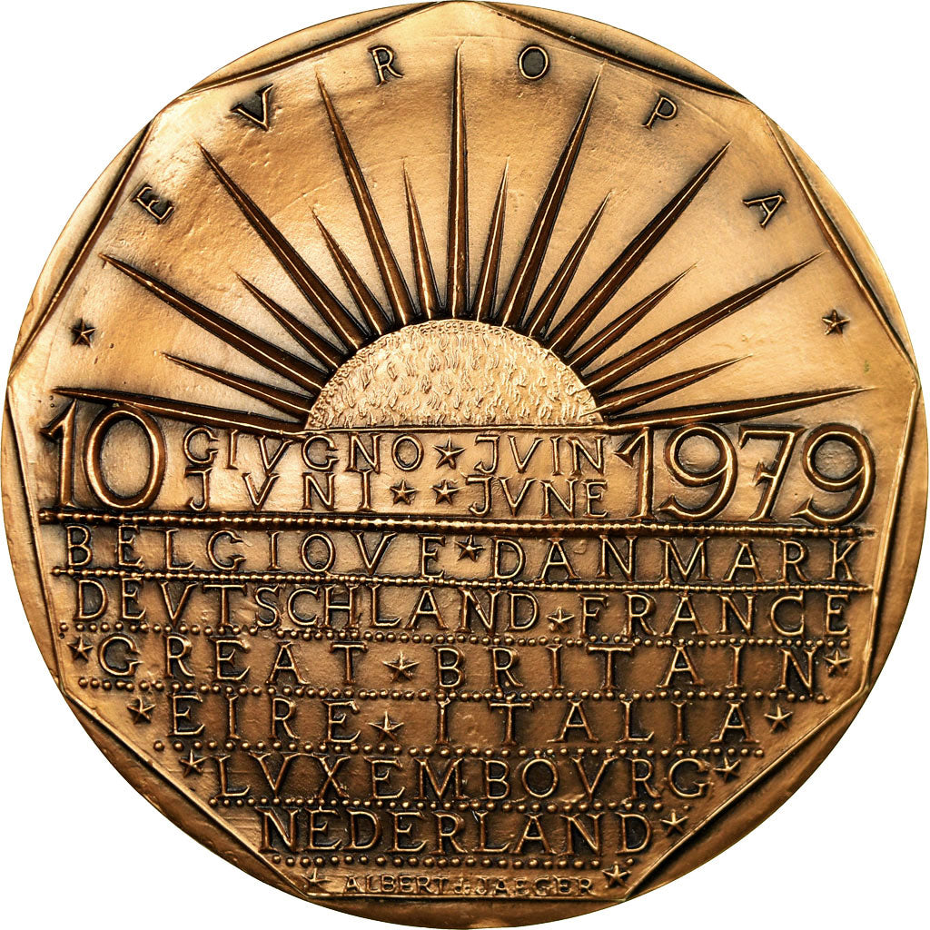 France, Medal, Le Parlement Européen, 1979, De Jaeger, MS(63), Bronze