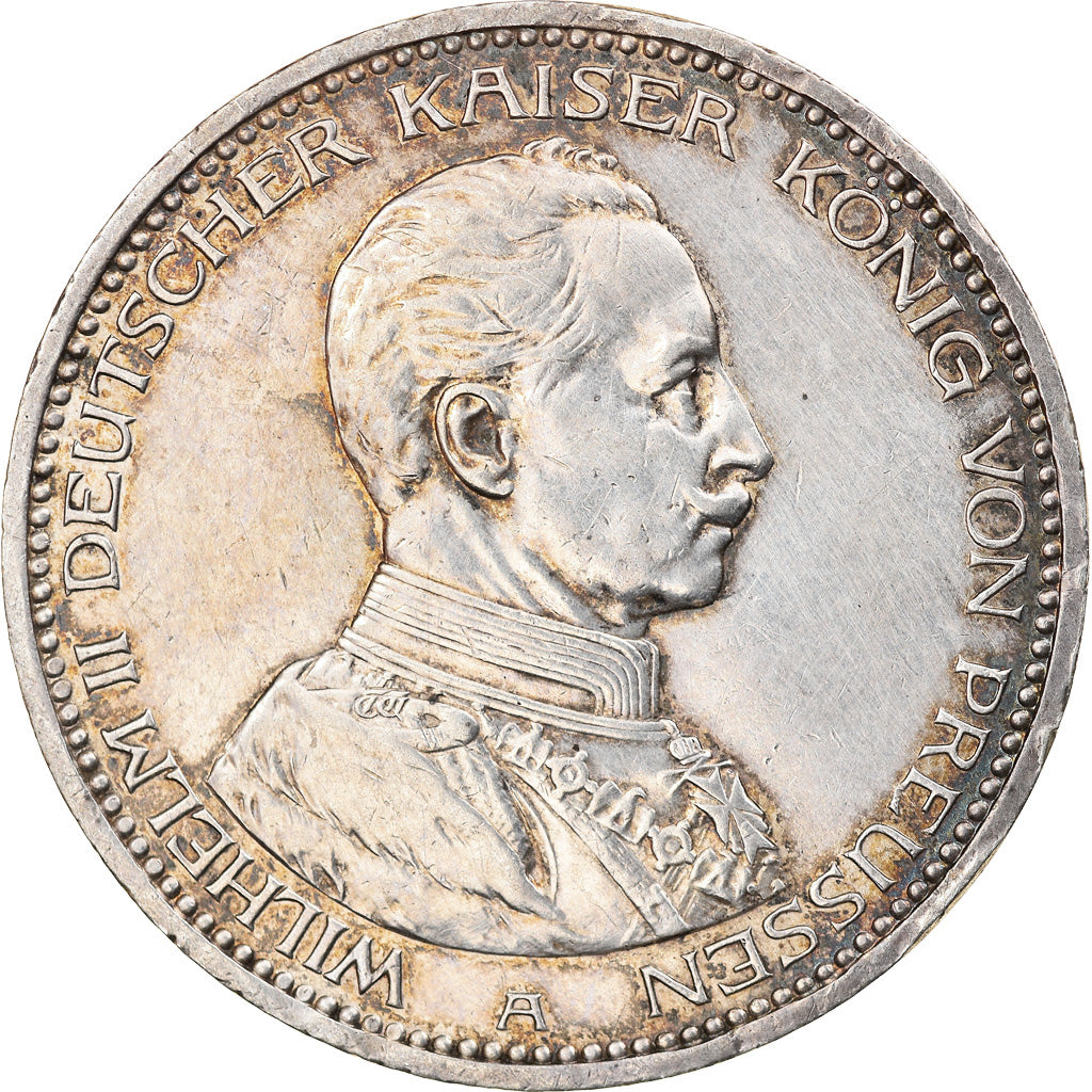 Coin, German States, PRUSSIA, Wilhelm II, 5 Mark, 1914, Berlin, MS(60-62)