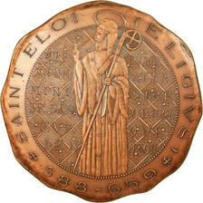 Frankrijk, Medaille, Saint Eloi, Patron des Orfèvres, Noyon, 1980, Pouillard