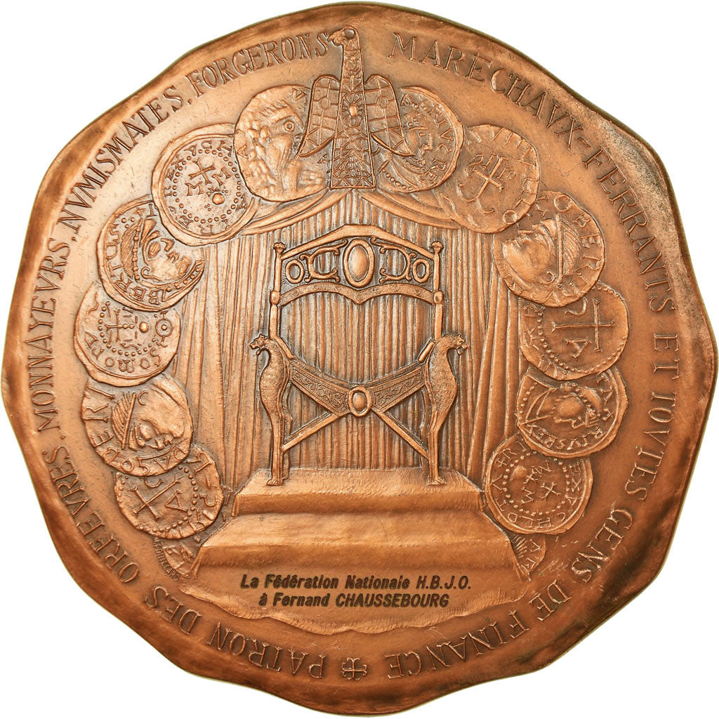 Frankrijk, Medaille, Saint Eloi, Patron des Orfèvres, Noyon, 1980, Pouillard