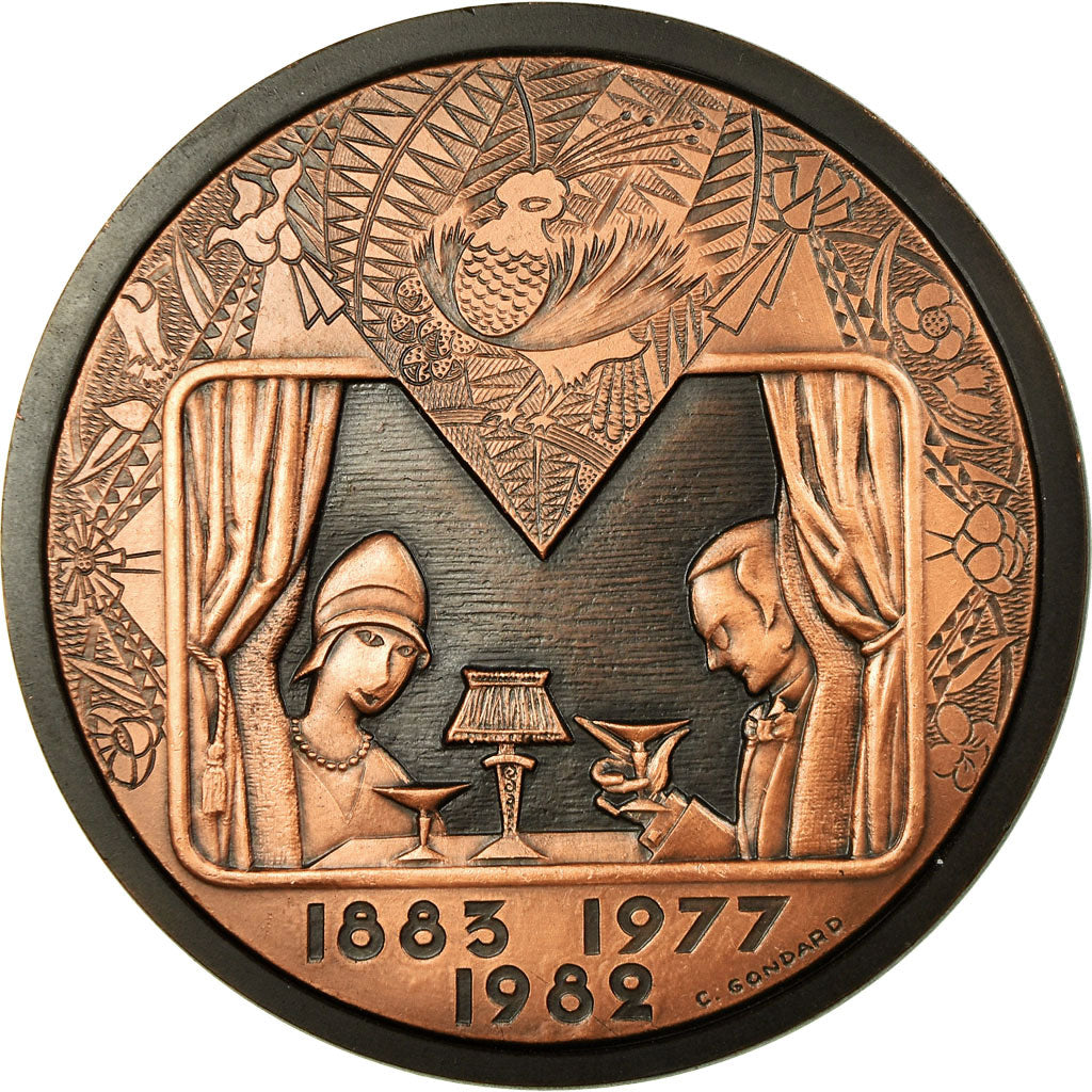 France, Medal, L'Orient Express, Railway, 1986, C. Gondard, MS(63), Copper